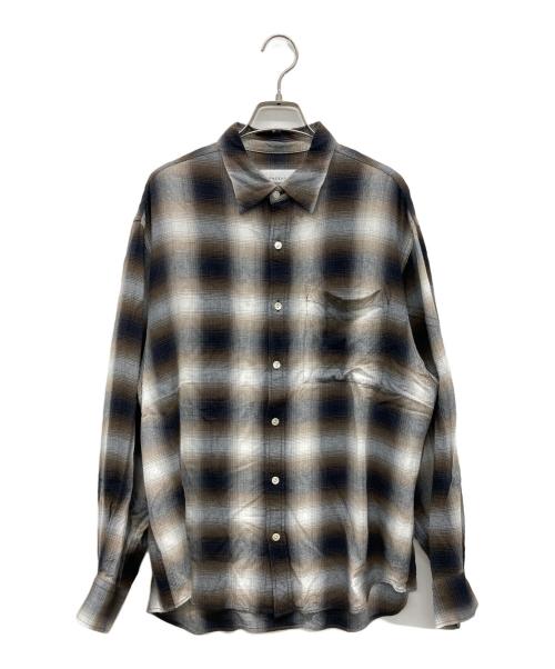 PHEENY（フィーニー）PHEENY (フィーニー) レーヨンオンブレチェックシャツ ブラウン サイズ:BOYSの古着・服飾アイテム