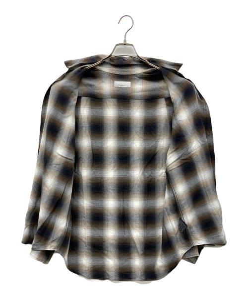PHEENY（フィーニー）PHEENY (フィーニー) レーヨンオンブレチェックシャツ ブラウン サイズ:BOYSの古着・服飾アイテム