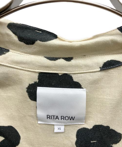 RITA ROW（リタロウ）RITA ROW (リタロウ) BARBRA フラワープリント シャツ ベージュ サイズ:XSの古着・服飾アイテム