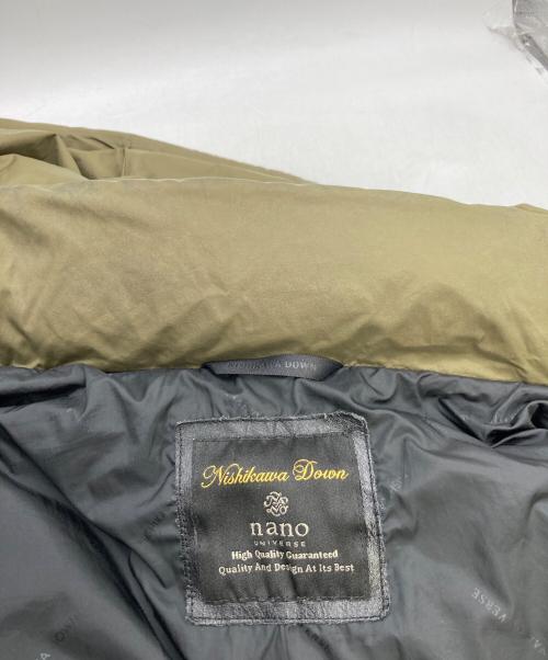 nano・universe（ナノ・ユニバース）nano・universe (ナノ・ユニバース) ダウンジャケット オリーブ サイズ:Mの古着・服飾アイテム