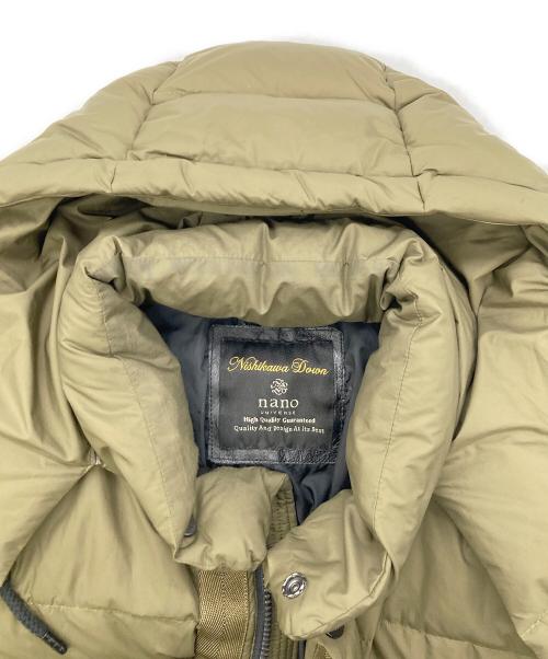 nano・universe（ナノ・ユニバース）nano・universe (ナノ・ユニバース) ダウンジャケット オリーブ サイズ:Mの古着・服飾アイテム