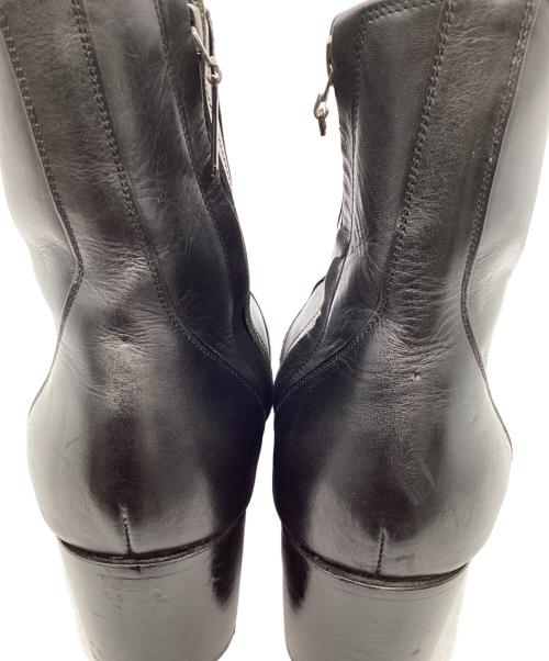 Galaabend（ガラアーベント）Galaabend (ガラアーベント) グレンソンキップレザーポインテッドトゥヒールブーツ ブラック サイズ:Ｍの古着・服飾アイテム