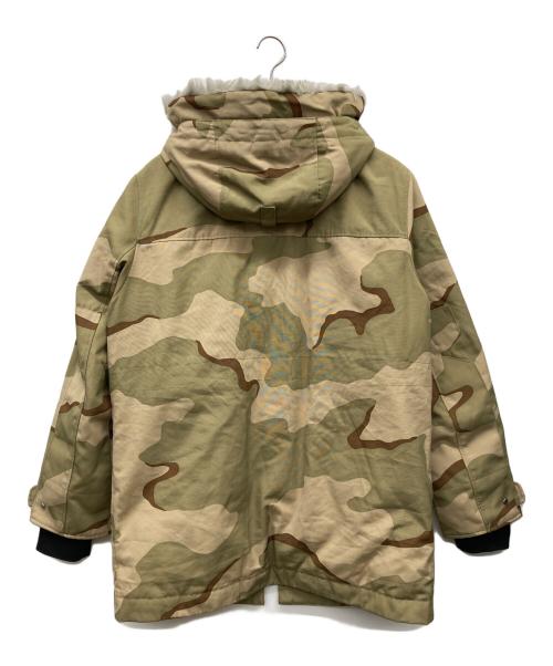 LACOSTE LIVE（ラコステライブ）LACOSTE LIVE (ラコステライブ) Unisexfaux Fur Hooded Parka オリーブ サイズ:Lの古着・服飾アイテム