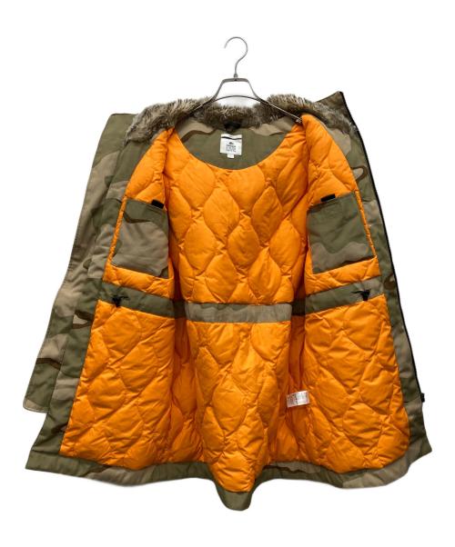 LACOSTE LIVE（ラコステライブ）LACOSTE LIVE (ラコステライブ) Unisexfaux Fur Hooded Parka オリーブ サイズ:Lの古着・服飾アイテム