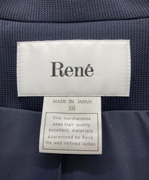 Rene（ルネ）Rene (ルネ) オープンショルダーコート ネイビー サイズ:36の古着・服飾アイテム