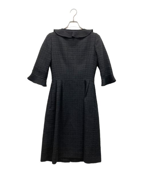 Rene（ルネ）Rene (ルネ) ツイードワンピース ブラック サイズ:36の古着・服飾アイテム