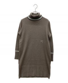 中古・古着通販】Rene (ルネ) ベロアワンピース ネイビー サイズ:36