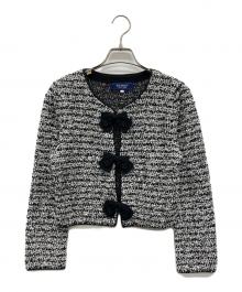 M'S GRACY（エムズグレイシー）の古着「リボンカーディガン」｜グレー