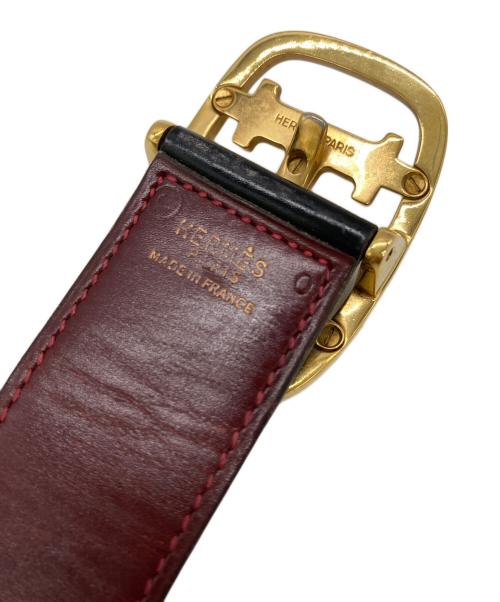 HERMES（エルメス）HERMES (エルメス) シェーヌダンクルベルト ブラックの古着・服飾アイテム