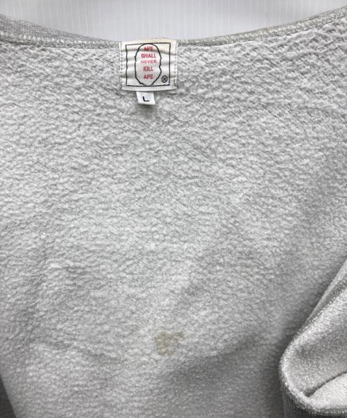 A BATHING APE（ア ベイシング エイプ）A BATHING APE (ア ベイシング エイプ) ジップパーカー グレー サイズ:Lの古着・服飾アイテム