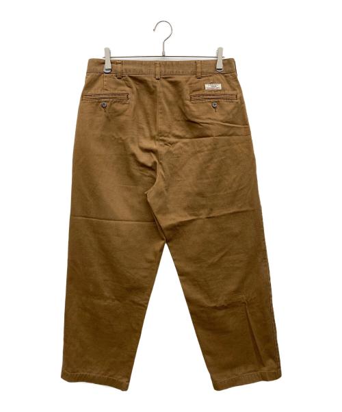 POLO RALPH LAUREN（ポロ・ラルフローレン）POLO RALPH LAUREN (ポロ・ラルフローレン) 2タックポロチノ ブラウン サイズ:SIZE 34の古着・服飾アイテム