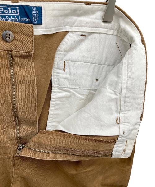 POLO RALPH LAUREN（ポロ・ラルフローレン）POLO RALPH LAUREN (ポロ・ラルフローレン) 2タックポロチノ ブラウン サイズ:SIZE 34の古着・服飾アイテム