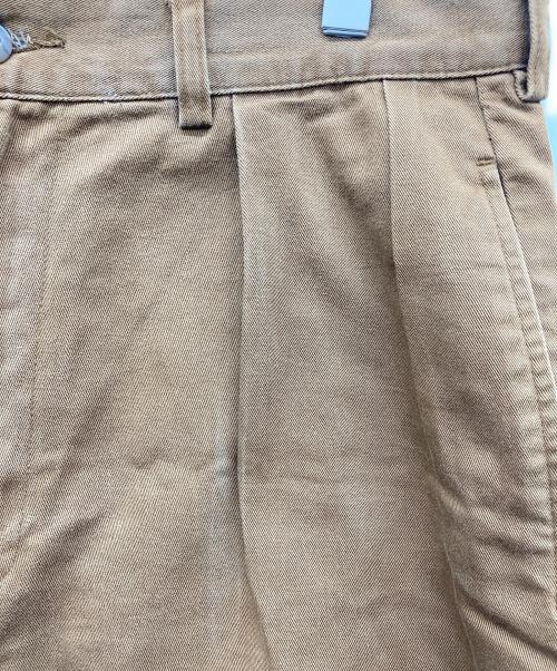 POLO RALPH LAUREN（ポロ・ラルフローレン）POLO RALPH LAUREN (ポロ・ラルフローレン) 2タックポロチノ ブラウン サイズ:SIZE 34の古着・服飾アイテム