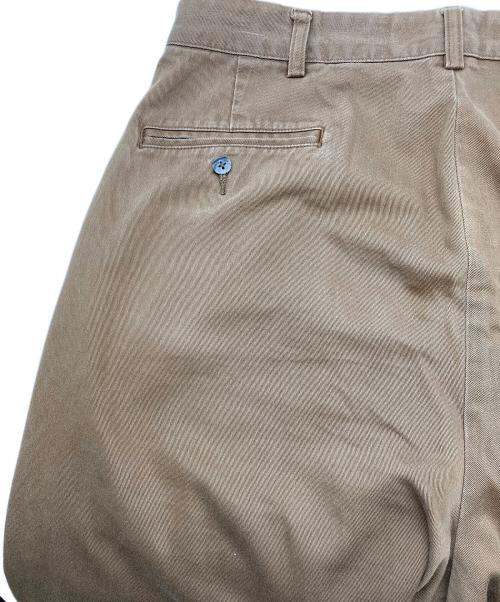 POLO RALPH LAUREN（ポロ・ラルフローレン）POLO RALPH LAUREN (ポロ・ラルフローレン) 2タックポロチノ ブラウン サイズ:SIZE 34の古着・服飾アイテム
