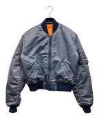 ALPHAアルファ）の古着「MA-1ジャケット」｜ネイビー