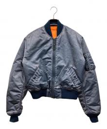 ALPHA（アルファ）の古着「MA-1ジャケット」｜ネイビー