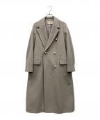 UNITED ARROWSユナイテッドアローズ）の古着「パールモチーフボタンテーラードコート」｜ベージュ