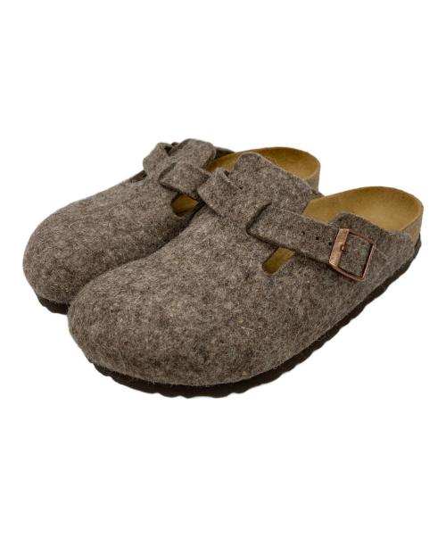BIRKENSTOCK（ビルケンシュトック）BIRKENSTOCK (ビルケンシュトック) ウールフェルトボストンクロッグ ブラウン サイズ:36の古着・服飾アイテム