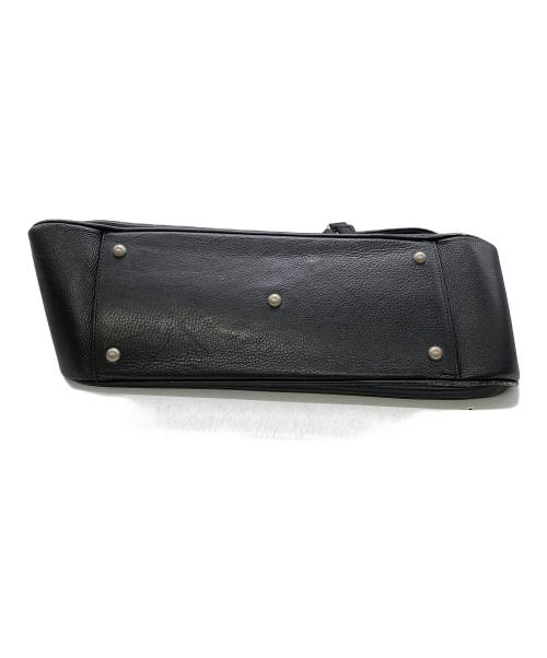 PELLE MORBIDA（ペッレモルビダ）PELLE MORBIDA (ペッレモルビダ) レザートートバッグ ブラックの古着・服飾アイテム