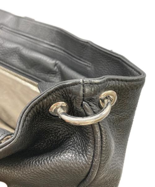 PELLE MORBIDA（ペッレモルビダ）PELLE MORBIDA (ペッレモルビダ) レザートートバッグ ブラックの古着・服飾アイテム