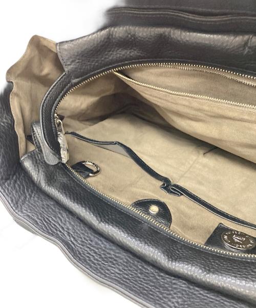 PELLE MORBIDA（ペッレモルビダ）PELLE MORBIDA (ペッレモルビダ) レザートートバッグ ブラックの古着・服飾アイテム