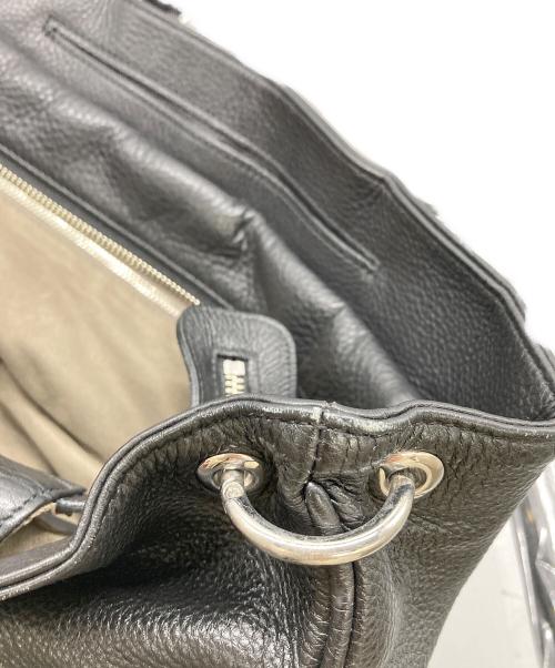 PELLE MORBIDA（ペッレモルビダ）PELLE MORBIDA (ペッレモルビダ) レザートートバッグ ブラックの古着・服飾アイテム