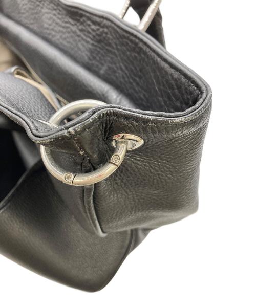 PELLE MORBIDA（ペッレモルビダ）PELLE MORBIDA (ペッレモルビダ) レザートートバッグ ブラックの古着・服飾アイテム