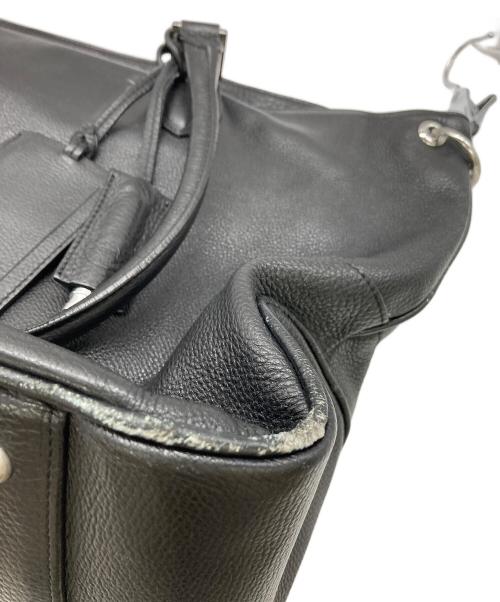 PELLE MORBIDA（ペッレモルビダ）PELLE MORBIDA (ペッレモルビダ) レザートートバッグ ブラックの古着・服飾アイテム
