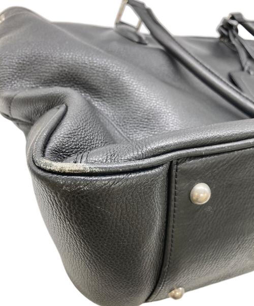 PELLE MORBIDA（ペッレモルビダ）PELLE MORBIDA (ペッレモルビダ) レザートートバッグ ブラックの古着・服飾アイテム