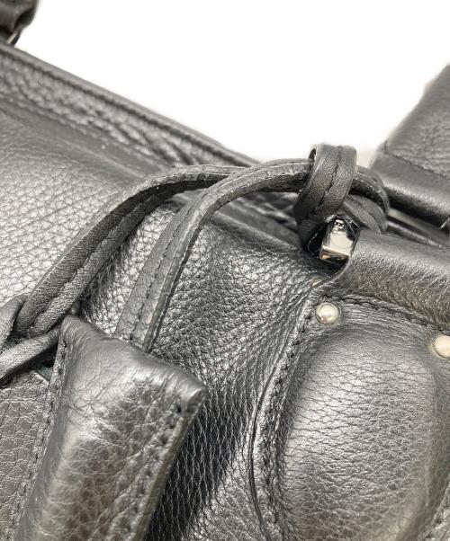 PELLE MORBIDA（ペッレモルビダ）PELLE MORBIDA (ペッレモルビダ) レザートートバッグ ブラックの古着・服飾アイテム