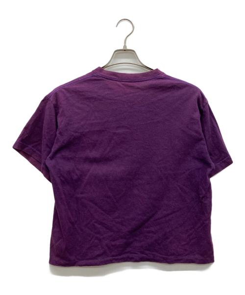 stussy（ステューシー）stussy (ステューシー) 半袖クロップドTシャツ パープル サイズ:Mの古着・服飾アイテム