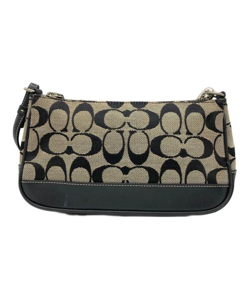 COACH（コーチ）COACH (コーチ) ハンドバッグ ベージュ×ブラックの古着・服飾アイテム