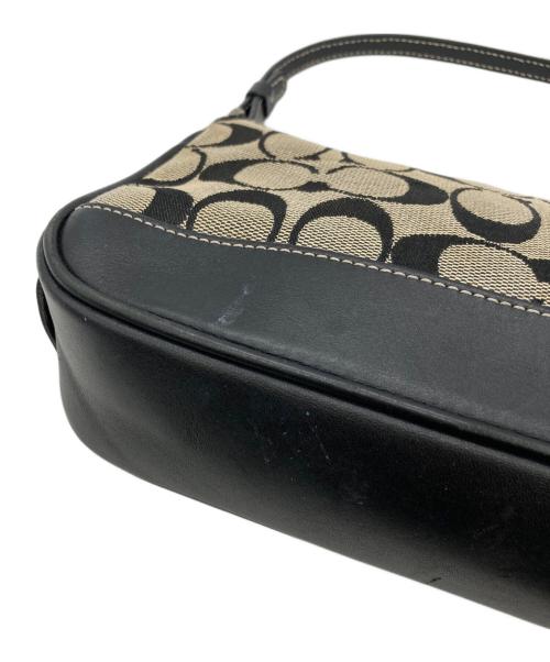 COACH（コーチ）COACH (コーチ) ハンドバッグ ベージュ×ブラックの古着・服飾アイテム