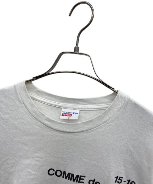 COMME des GARCONS（コムデギャルソン）COMME des GARCONS (コムデギャルソン) SUPREME (シュプリーム) ロングスリーブカットソー ホワイト サイズ:Ｍの古着・服飾アイテム