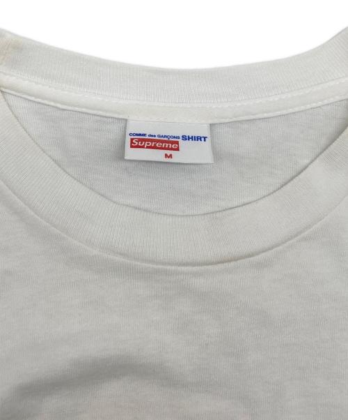 COMME des GARCONS（コムデギャルソン）COMME des GARCONS (コムデギャルソン) SUPREME (シュプリーム) ロングスリーブカットソー ホワイト サイズ:Ｍの古着・服飾アイテム