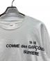 中古・古着 COMME des GARCONS (コムデギャルソン) SUPREME (シュプリーム) ロングスリーブカットソー ホワイト サイズ:Ｍ：12000円