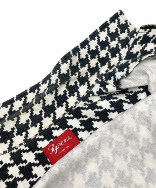 SUPREME（シュプリーム）SUPREME (シュプリーム) ジップシャツ ホワイト×ブラック サイズ:Lの古着・服飾アイテム