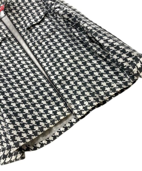 SUPREME（シュプリーム）SUPREME (シュプリーム) ジップシャツ ホワイト×ブラック サイズ:Lの古着・服飾アイテム