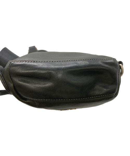 PAUL SMITH（ポールスミス）PAUL SMITH (ポールスミス) レザーショルダーバッグ ブラックの古着・服飾アイテム