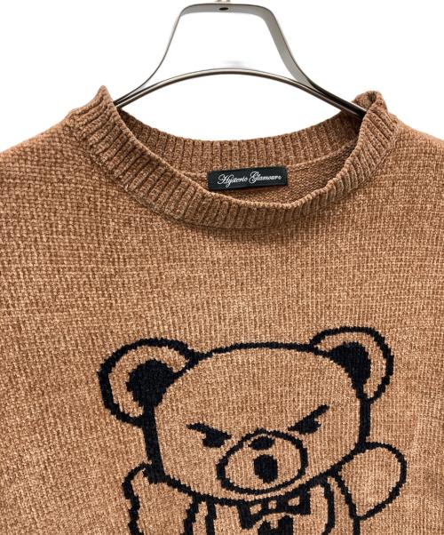 Hysteric Glamour（ヒステリックグラマー）Hysteric Glamour (ヒステリックグラマー) HYSTERIC BEAR編込 プルオーバー ベージュ サイズ:FREEの古着・服飾アイテム