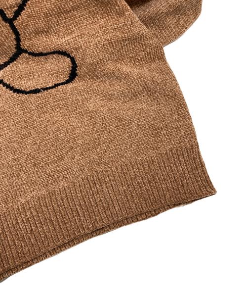 Hysteric Glamour（ヒステリックグラマー）Hysteric Glamour (ヒステリックグラマー) HYSTERIC BEAR編込 プルオーバー ベージュ サイズ:FREEの古着・服飾アイテム