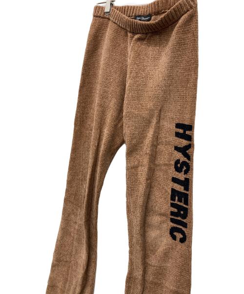 Hysteric Glamour（ヒステリックグラマー）Hysteric Glamour (ヒステリックグラマー) HYSTERIC LOGO編込 パンツ ベージュ サイズ:FREEの古着・服飾アイテム