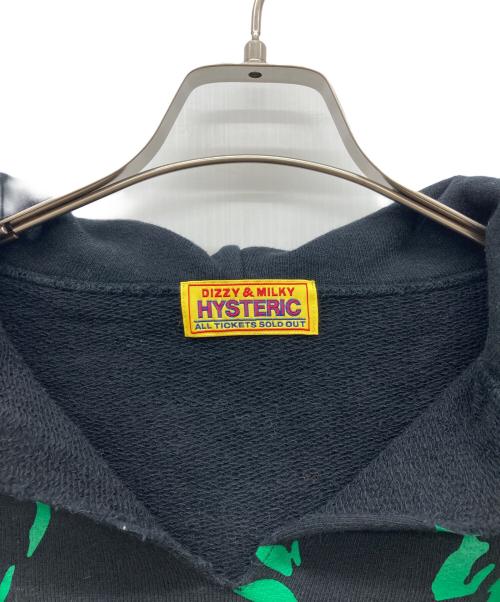 Hysteric Glamour（ヒステリックグラマー）Hysteric Glamour (ヒステリックグラマー) GRAFFITI GIRL オーバーサイズパーカー ブラック サイズ:FREEの古着・服飾アイテム