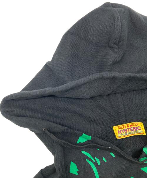 Hysteric Glamour（ヒステリックグラマー）Hysteric Glamour (ヒステリックグラマー) GRAFFITI GIRL オーバーサイズパーカー ブラック サイズ:FREEの古着・服飾アイテム