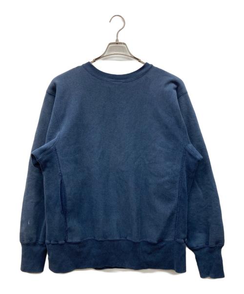 Champion（チャンピオン）Champion (チャンピオン) 三段プリントリバースウィーブスウェット ネイビー サイズ:LARGEの古着・服飾アイテム