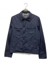 ARMANI EXCHANGE（アルマーニ エクスチェンジ）の古着「ナイロントラッカージャケット」｜ネイビー
