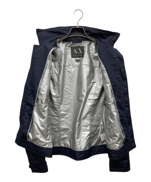 ARMANI EXCHANGE（アルマーニ エクスチェンジ）ARMANI EXCHANGE (アルマーニ エクスチェンジ) ナイロントラッカージャケット ネイビー サイズ:Mの古着・服飾アイテム