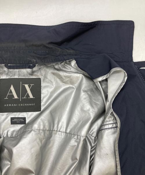 ARMANI EXCHANGE（アルマーニ エクスチェンジ）ARMANI EXCHANGE (アルマーニ エクスチェンジ) ナイロントラッカージャケット ネイビー サイズ:Mの古着・服飾アイテム