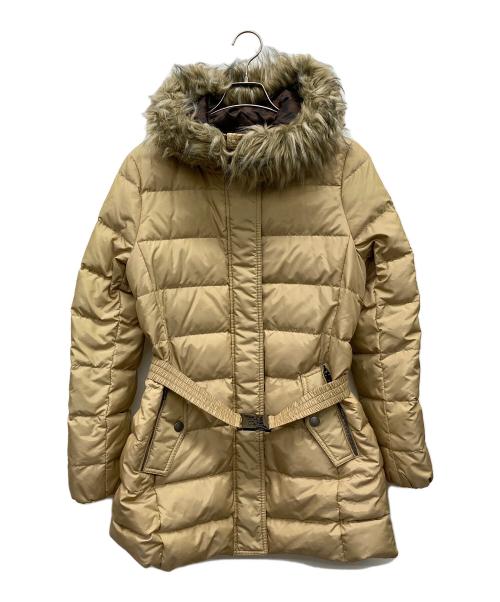COACH（コーチ）COACH (コーチ) ベルト付きダウンコート ベージュ サイズ:Sの古着・服飾アイテム