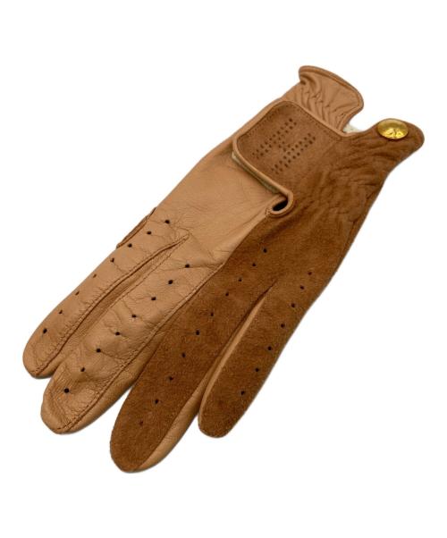 HERMES（エルメス）HERMES (エルメス) レザーゴルフ手袋 ベージュ サイズ:6 1/2の古着・服飾アイテム